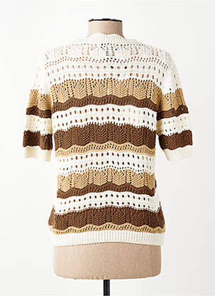 Top manches courtes manches courtes marron PAKO LITTO femme