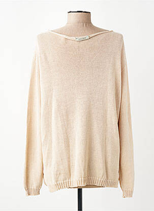 Pull coupe droite manches longues beige PAKO LITTO femme