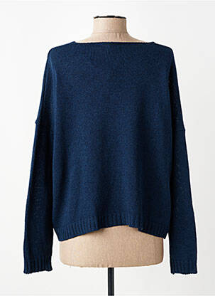 Pull coupe droite manches longues bleu PAKO LITTO femme