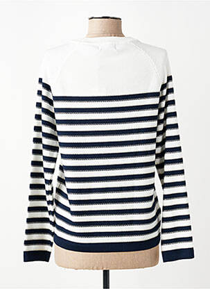 Pull coupe droite manches longues blanc MOLLY BRACKEN femme