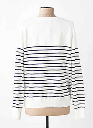 Pull coupe cintrée manches longues blanc MOLLY BRACKEN femme