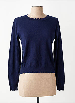 Pull coupe cintrée manches longues bleu MOLLY BRACKEN femme