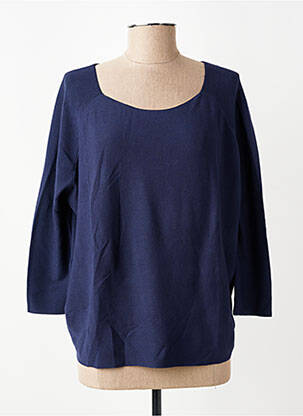 Pull coupe droite manches longues bleu MOLLY BRACKEN femme