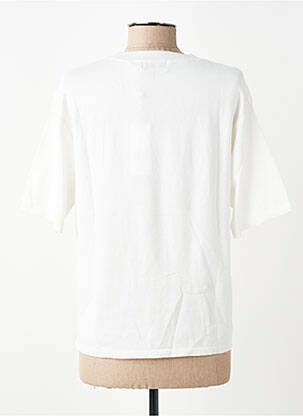 T-shirt coupe droite manches courtes blanc MOLLY BRACKEN femme