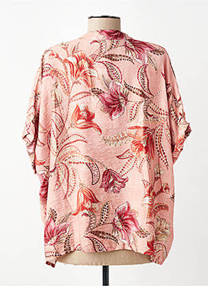 Chemisier manches courtes manches courtes rose PAKO LITTO femme
