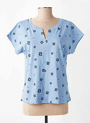 T-shirt coupe droite manches courtes bleu WHITE STUFF femme