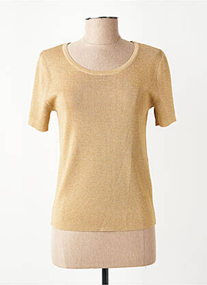 T-shirt coupe cintrée manches courtes or MOLLY BRACKEN femme