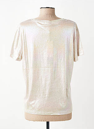T-shirt coupe droite manches courtes beige MOLLY BRACKEN femme
