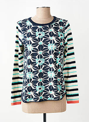 T-shirt imprimé fantaisie manches longues bleu WHITE STUFF femme