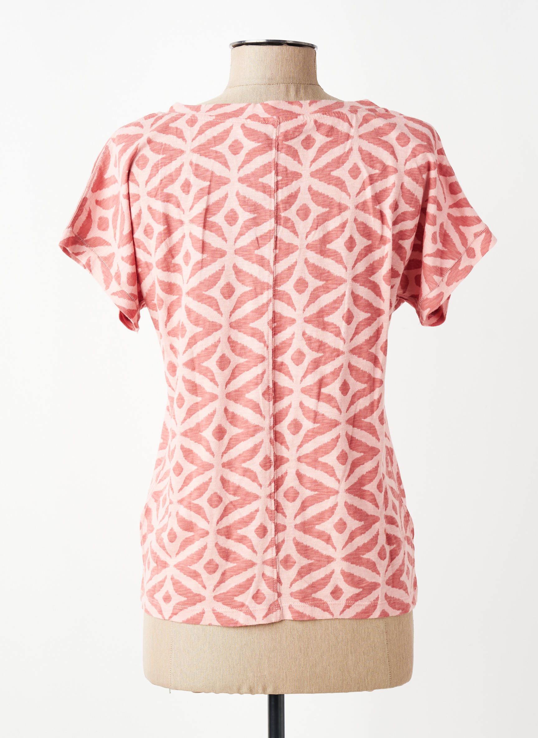 Top imprimé fantaisie manches courtes rose WHITE STUFF femme