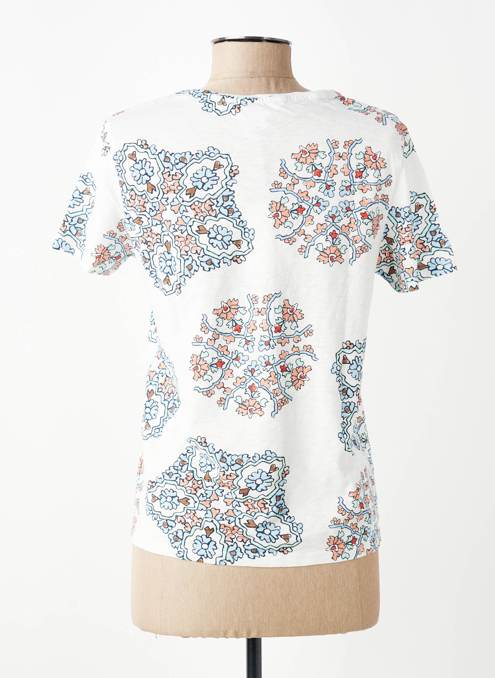 T-shirt imprimé fantaisie manches courtes blanc WHITE STUFF femme