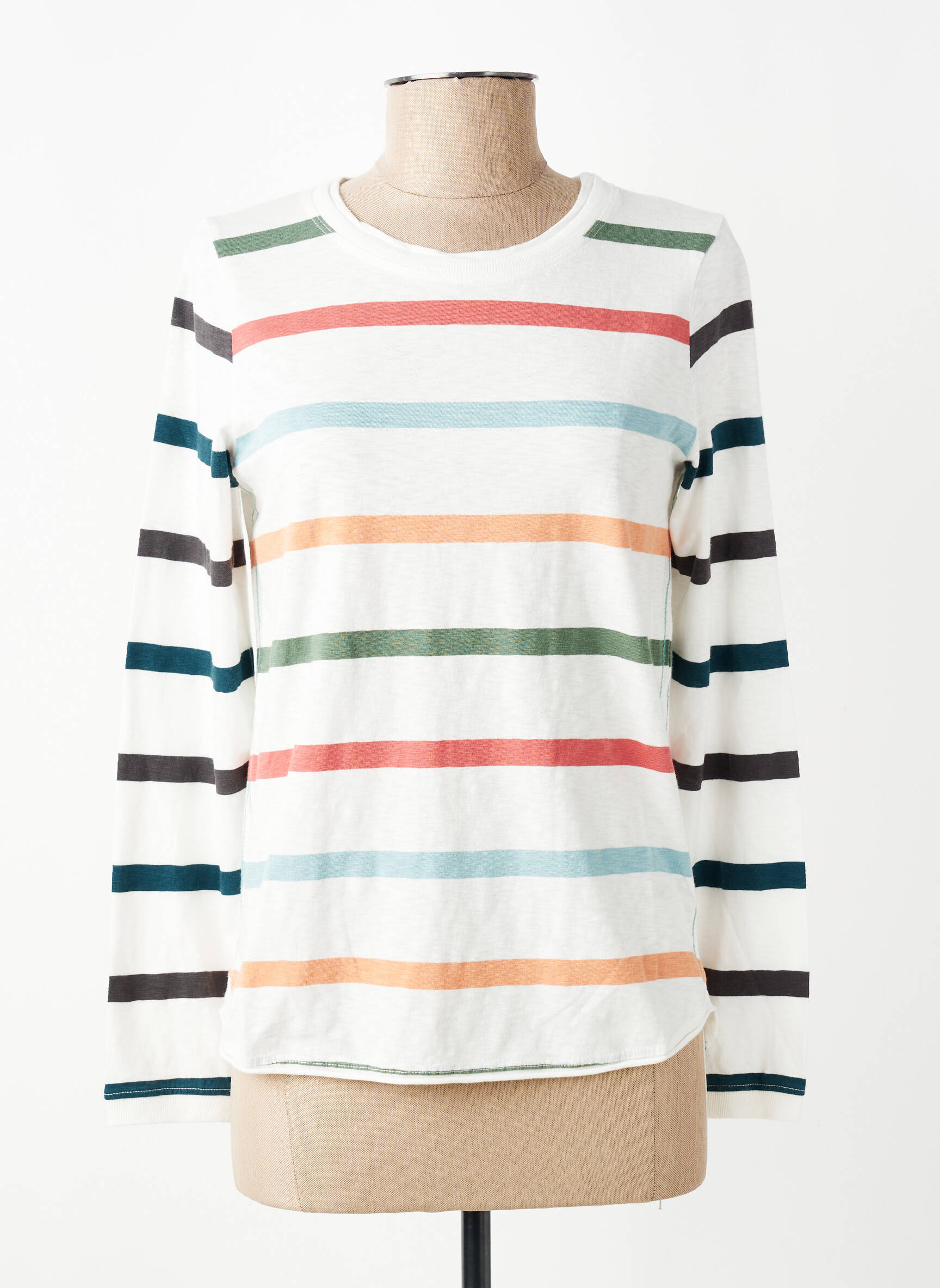 T-shirt manches longues manches longues blanc WHITE STUFF femme