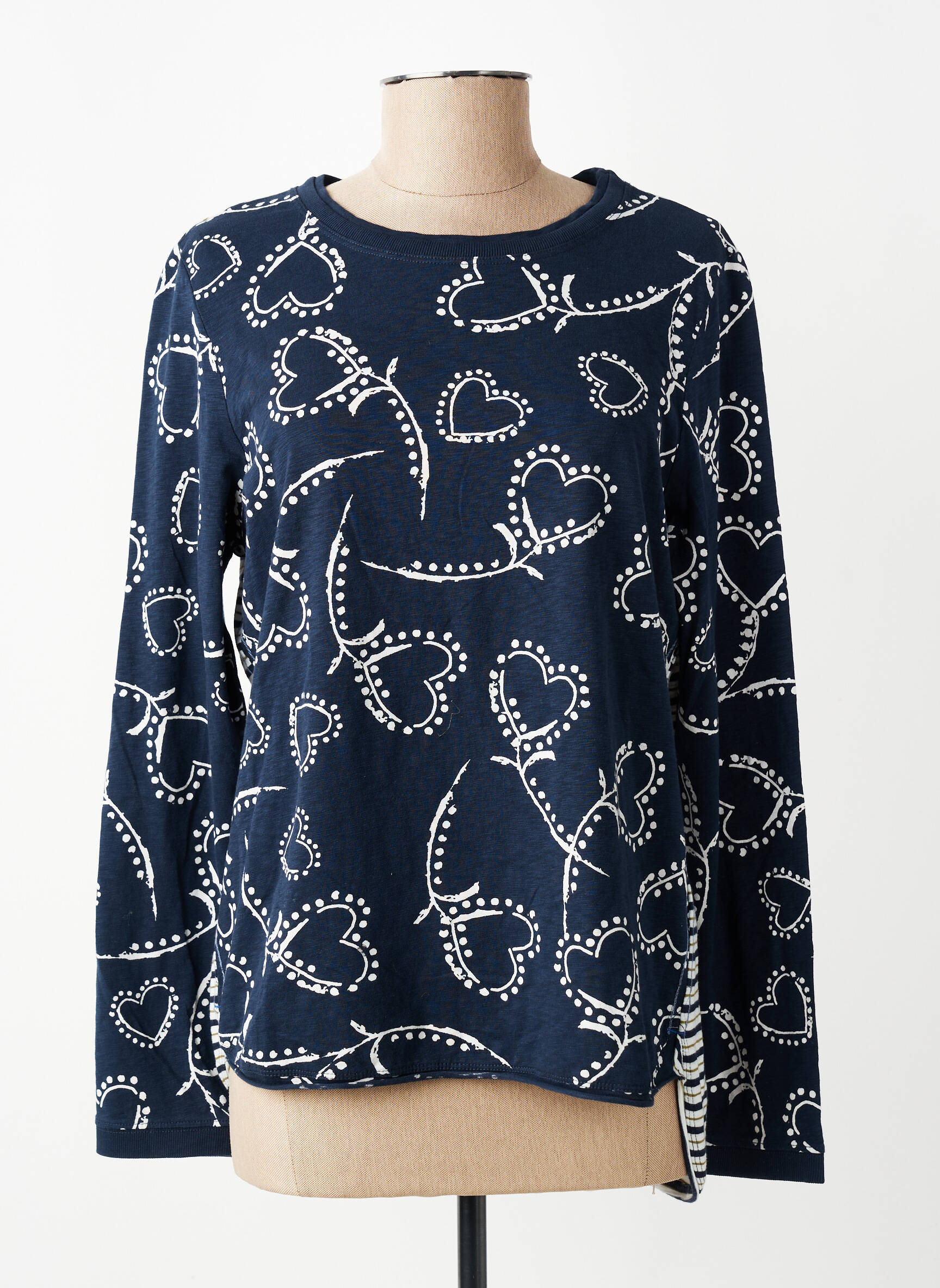 T-shirt manches longues manches longues bleu WHITE STUFF femme