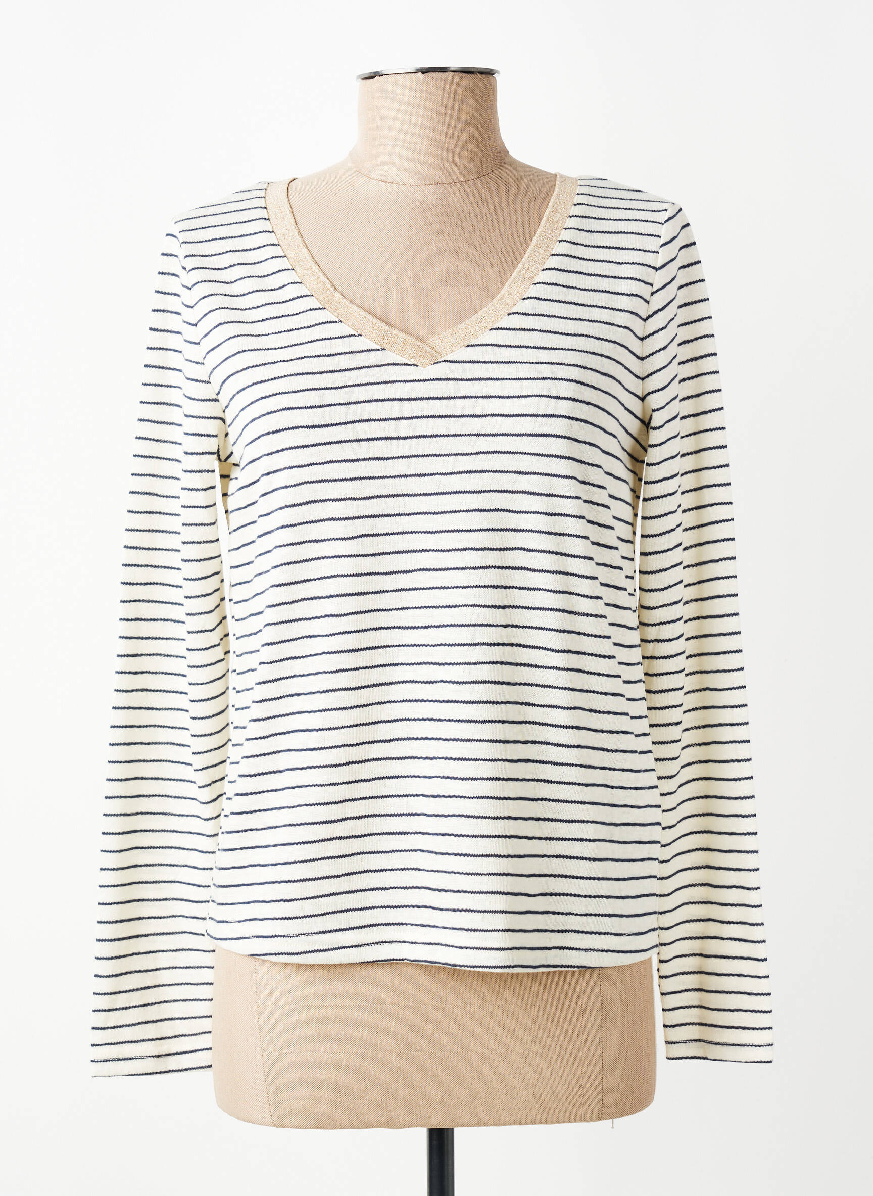 T-shirt manches longues manches longues beige MOLLY BRACKEN femme