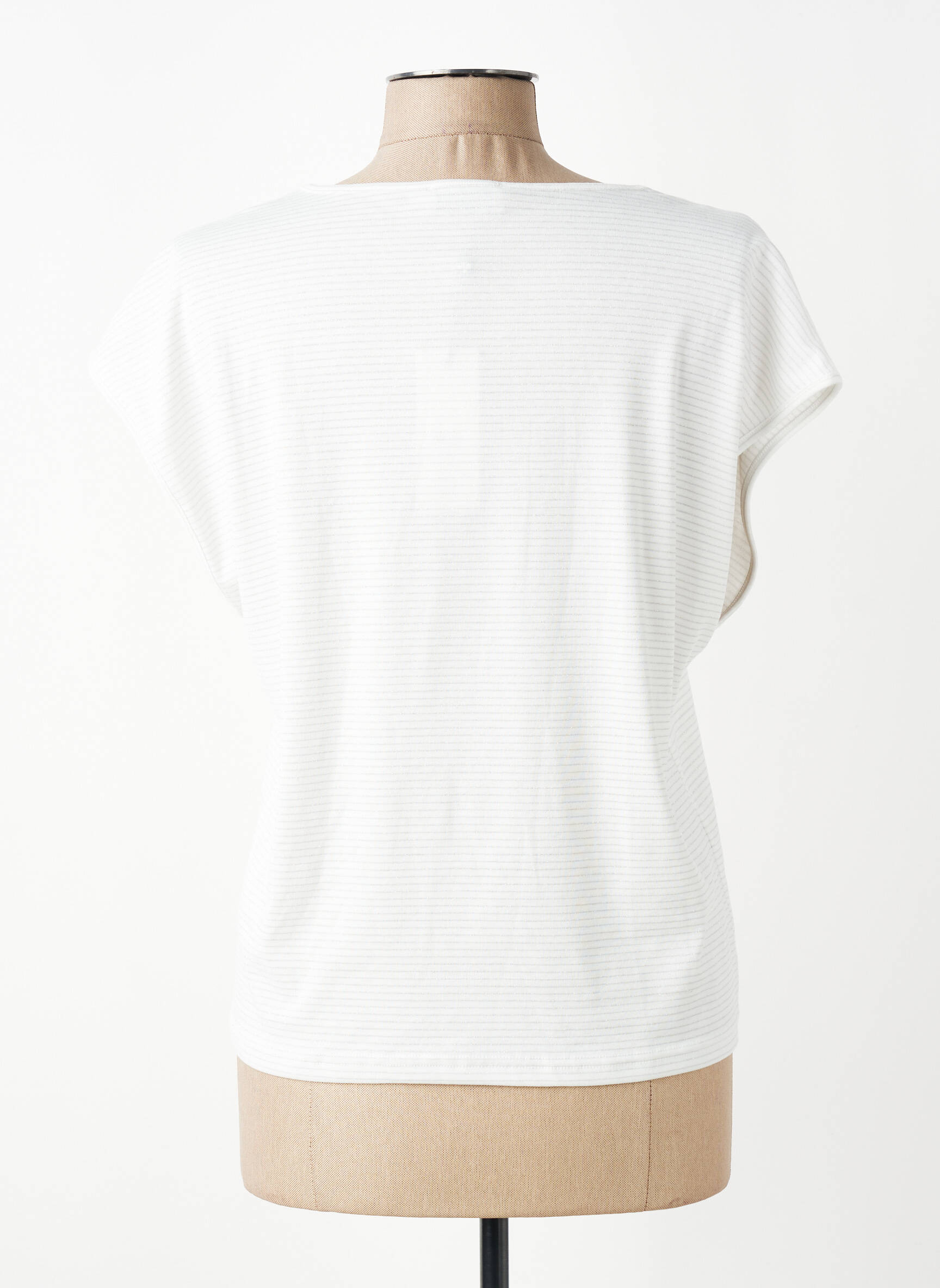 T-shirt coupe droite manches courtes blanc MOLLY BRACKEN femme