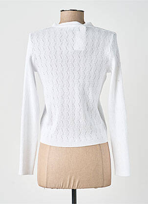 Gilet manches longues stretch blanc MOLLY BRACKEN femme