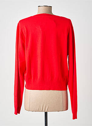 Gilet manches longues col rond rouge MOLLY BRACKEN femme