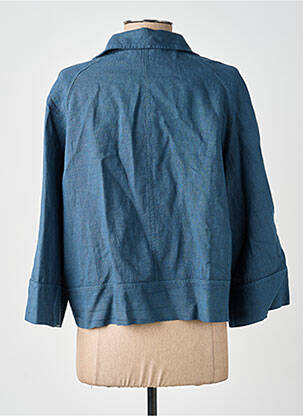 Veste casual col chemisier bleu PAKO LITTO femme