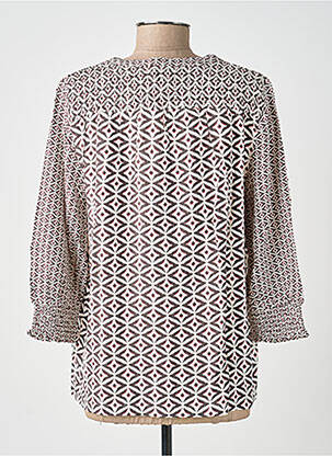 Chemisier imprimé fantaisie manches 3/4 noir WHITE STUFF femme