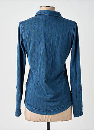 Chemisier coupe cintrée manches longues bleu WHITE STUFF femme