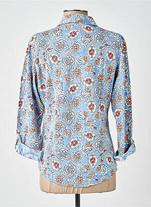 Chemisier imprimé fleurs manches longues bleu WHITE STUFF femme
