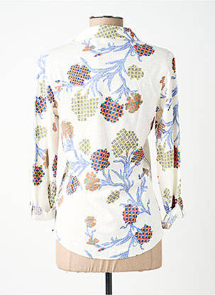 Chemisier coupe cintrée manches longues beige WHITE STUFF femme