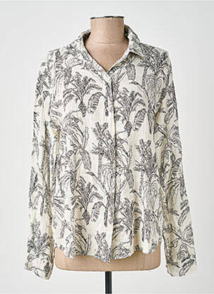 Chemisier coupe cintrée manches longues beige PAKO LITTO femme