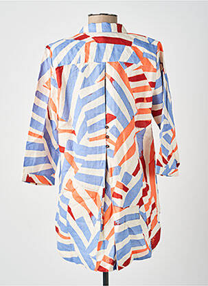 Tunique manches longues tissage crêpe bleu WHITE STUFF femme