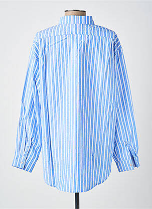 Chemisier coupe droite manches longues bleu MOLLY BRACKEN femme