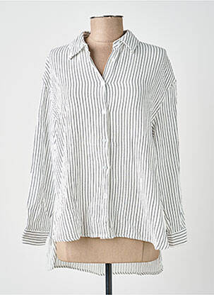 Chemisier tissage crêpe manches longues beige MOLLY BRACKEN femme