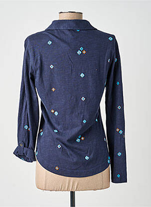 Chemisier coupe cintrée manches longues bleu WHITE STUFF femme