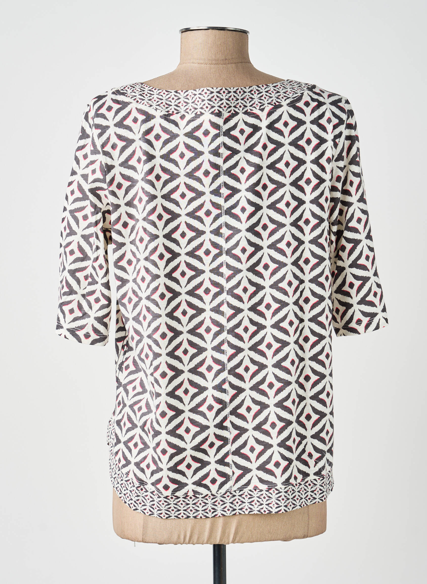 T-shirt coupe droite manches courtes beige WHITE STUFF femme
