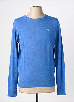 Pull col rond manches longues bleu SERGE BLANCO homme