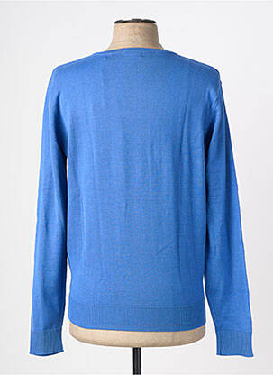 Pull col rond manches longues bleu SERGE BLANCO homme