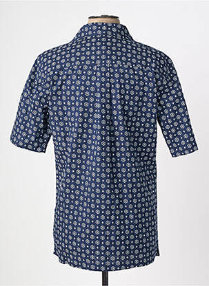 Chemise manches courtes imprimé fantaisie bleu WRANGLER homme