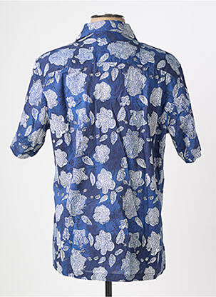 Chemise manches courtes poches bleu SERGE BLANCO homme