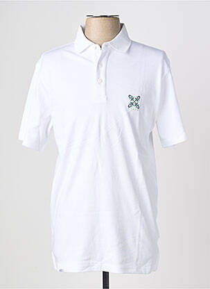 Polo tissage jersey manches courtes blanc OXBOW homme