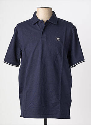 Polo tissage jersey manches courtes bleu OXBOW homme