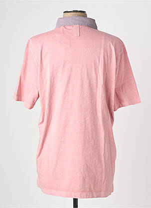 Polo tissage jersey manches courtes rose SERGE BLANCO homme