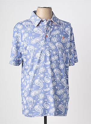 Polo tissage jersey manches courtes bleu RUCKFIELD homme