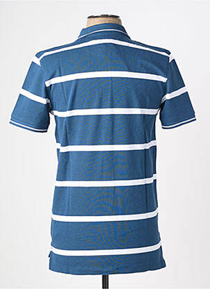 Polo imprimé rayures manches courtes bleu LEE homme