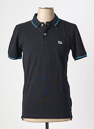 Polo stretch manches courtes noir LEE homme