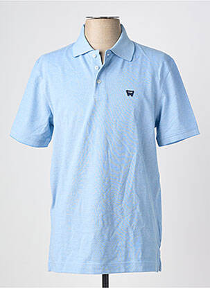 Polo stretch manches courtes bleu WRANGLER homme