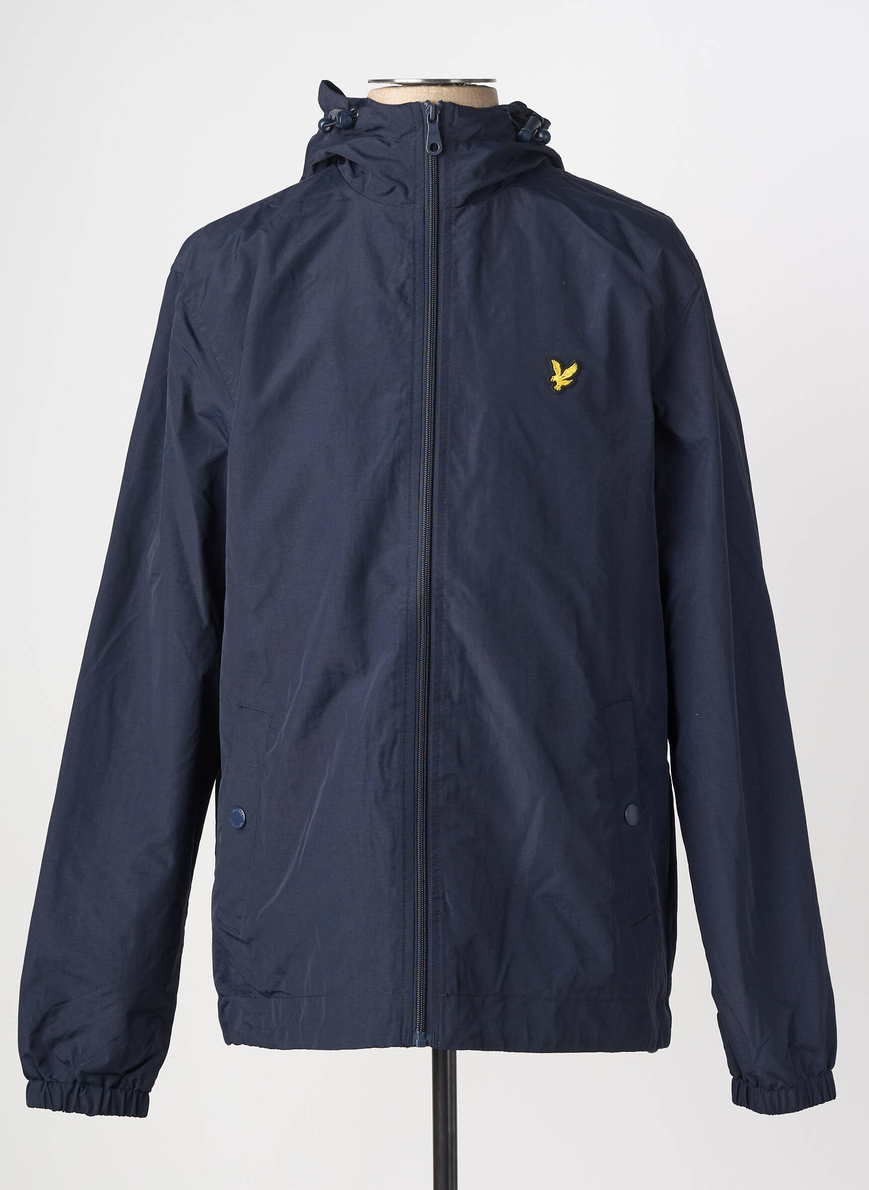 Coupe-vent resserrée sur le bas a capuche bleu LYLE & SCOTT homme