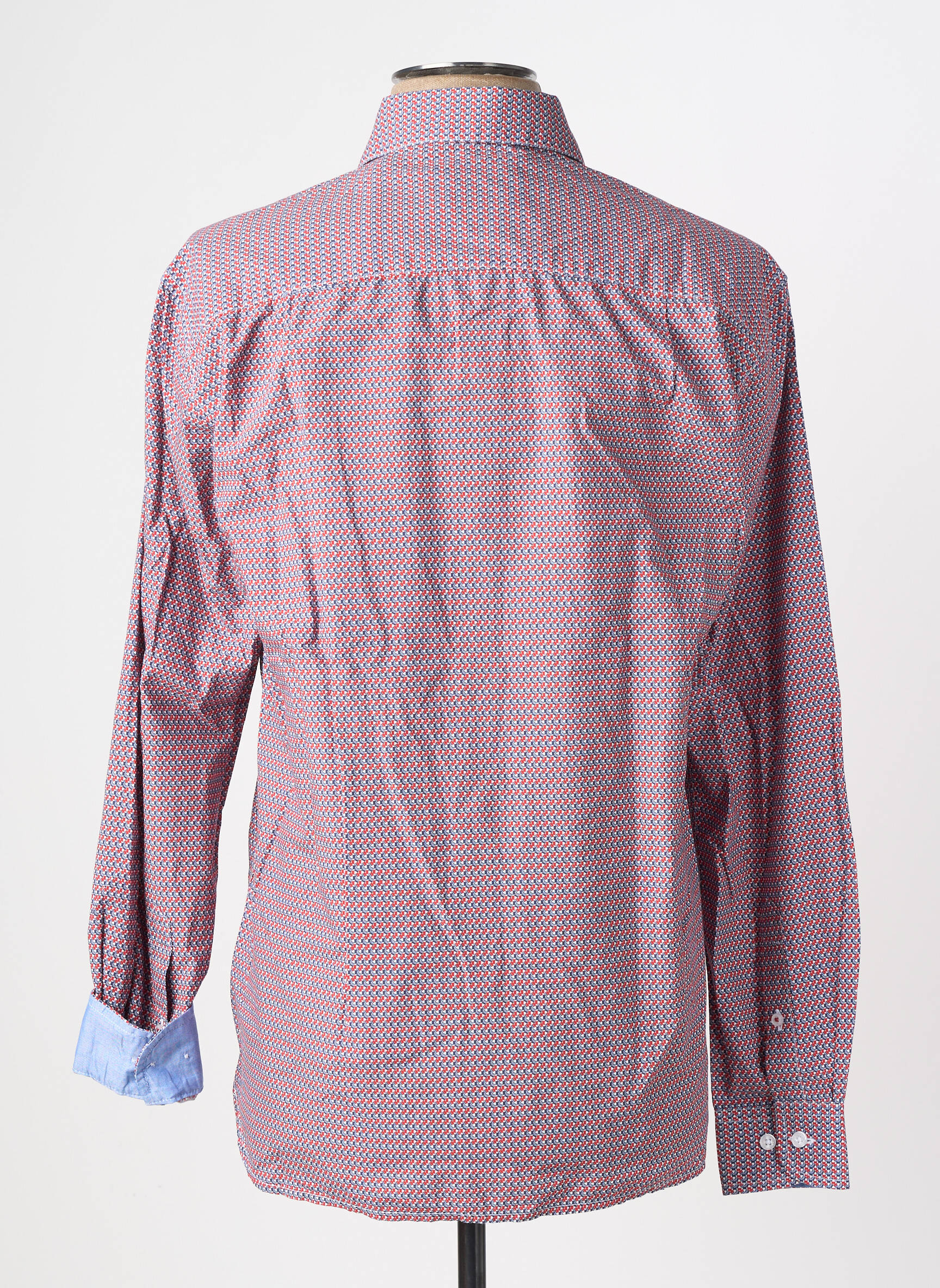 Chemise manches longues poches rouge SERGE BLANCO homme