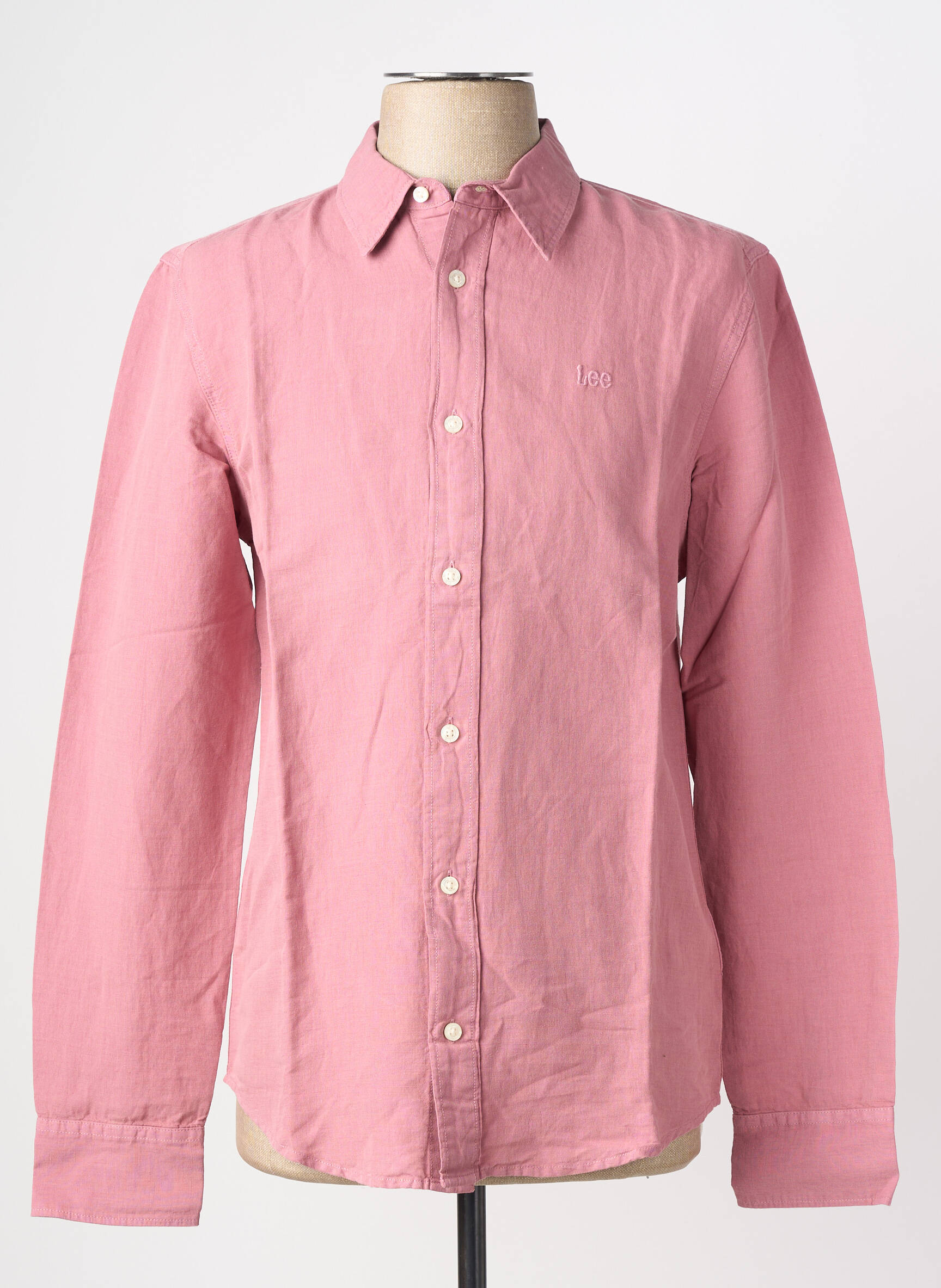 Chemise manches longues fermeture boutonnée sur le devant violet LEE homme