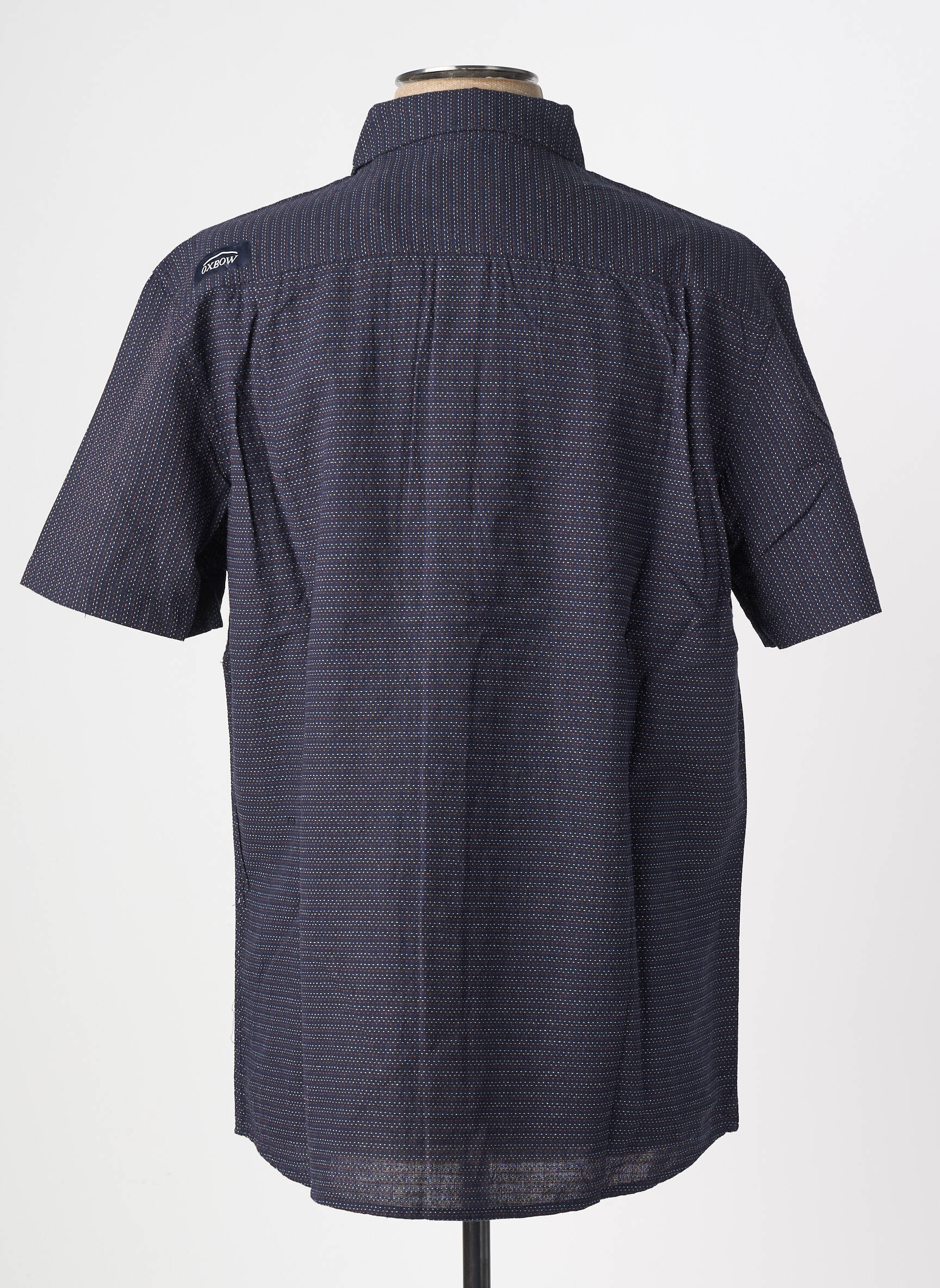 Chemise manches courtes poches bleu OXBOW homme