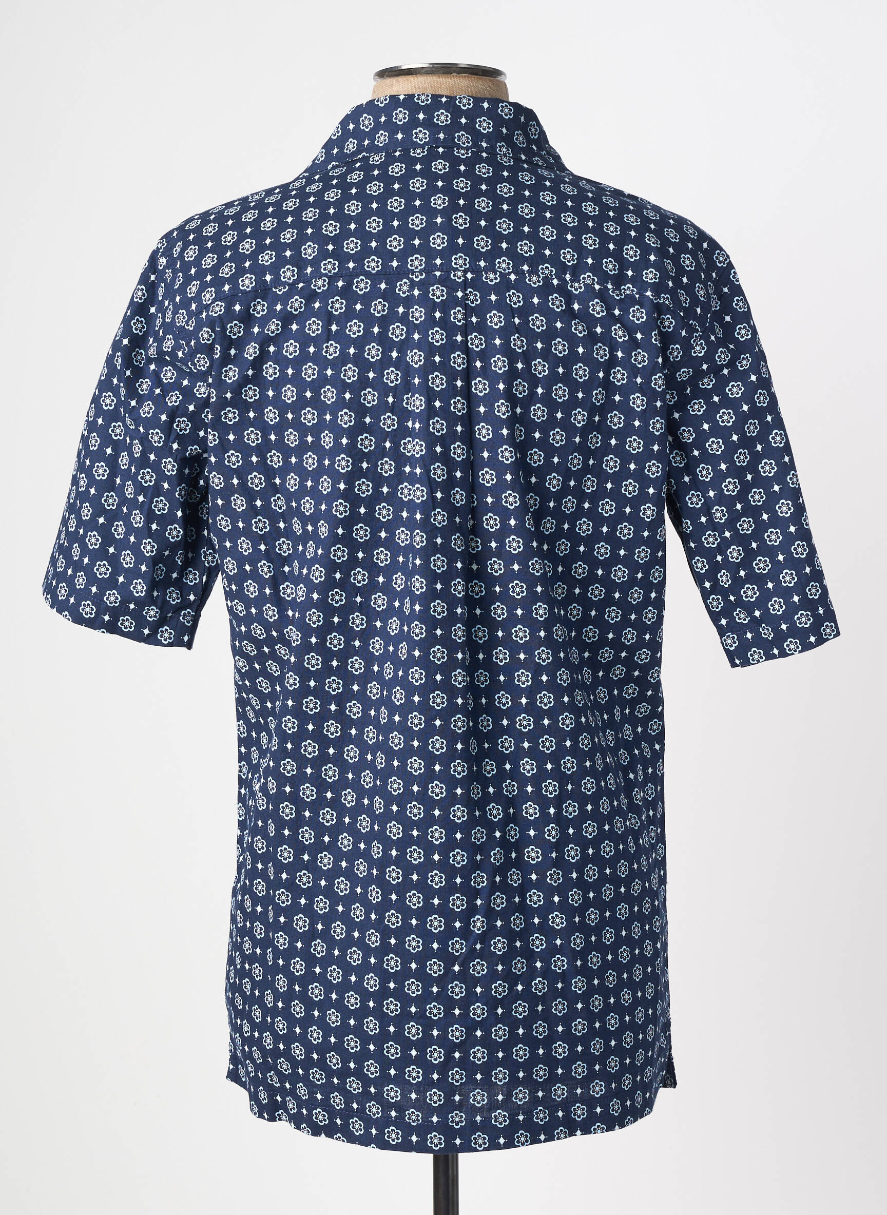 Chemise manches courtes imprimé fantaisie bleu WRANGLER homme