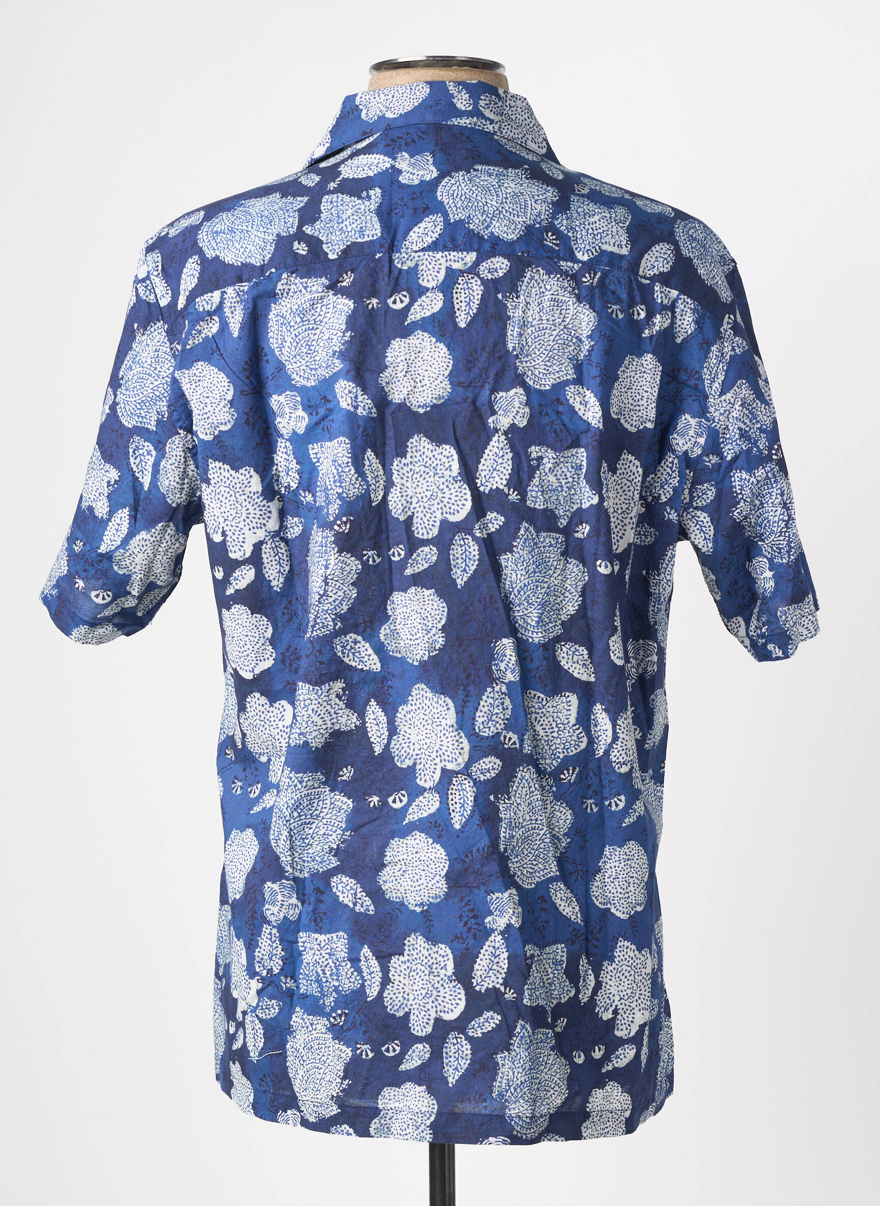 Chemise manches courtes poches bleu SERGE BLANCO homme