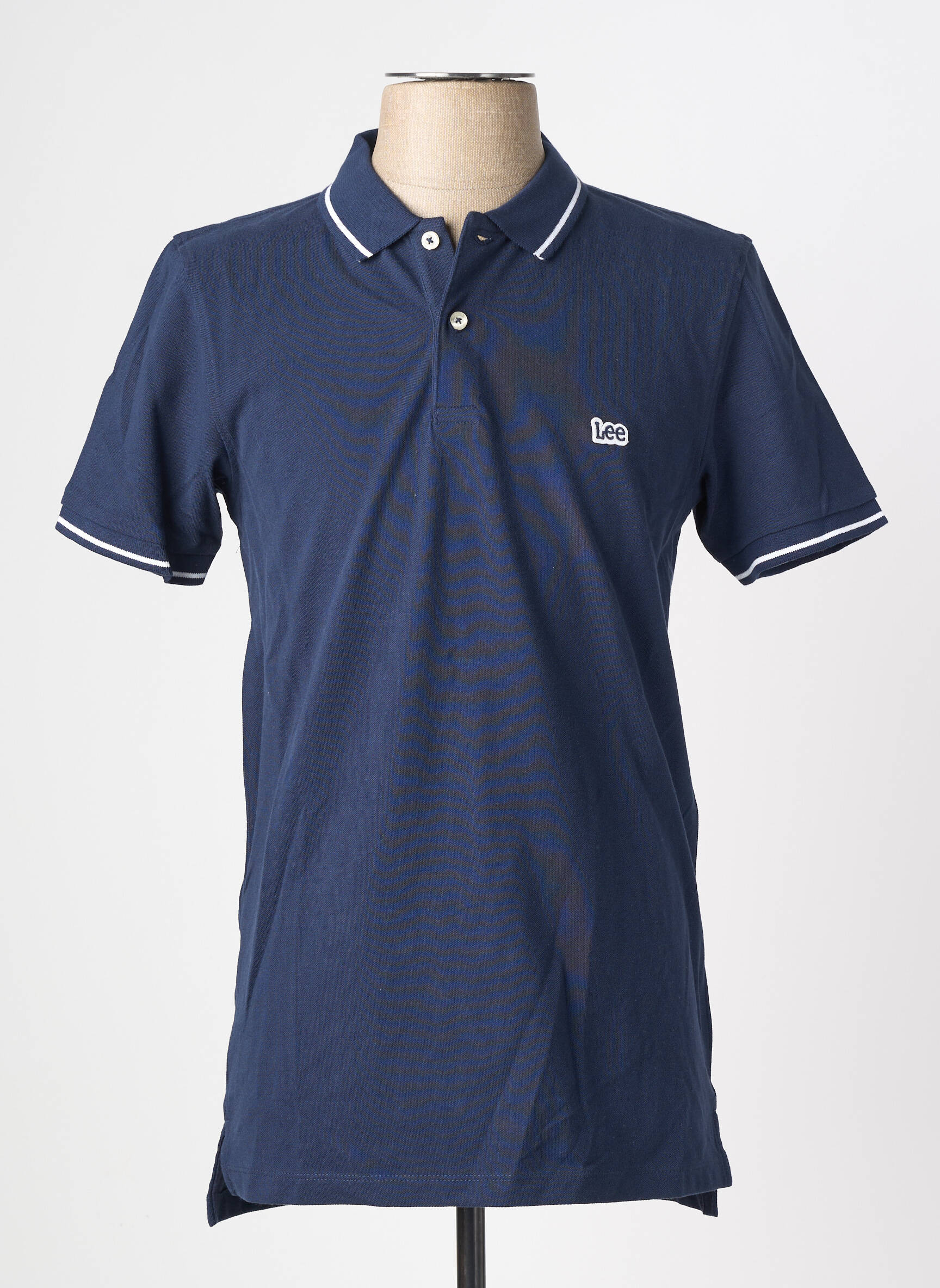 Polo stretch manches courtes bleu LEE homme